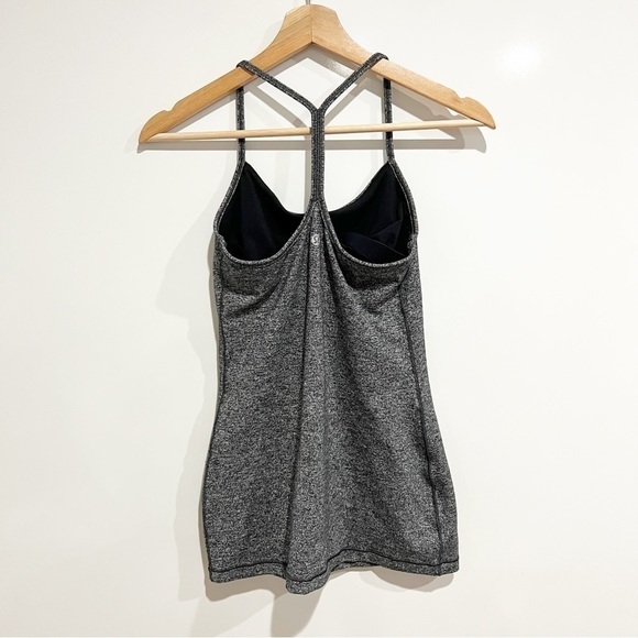 Lululemon Power Pose Tank Top Heathered Black - Picture 5 of 8